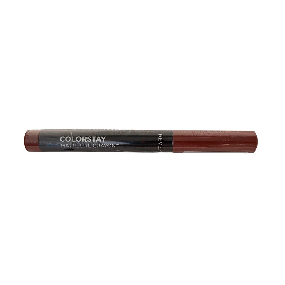 Revlon ColorStay Matte Lite Crayon Lipstick 008 She's Fly Red Longwear 0.049oz‎